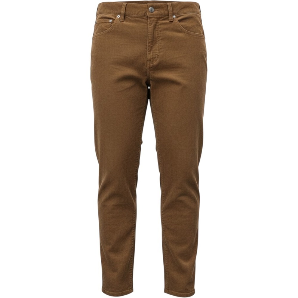 NEW Brooks Brothers Corduroy Pants Men 35x30 Brown New Slim Fit 5-Pocket Stretch